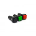 Chave Push-Button com 2 Terminais e com Trava Normalmente Aberta Liga/Desliga 3A/250Vac - PT/VD/VM - PBS-12A