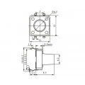 Chave Táctil com 4 Terminais 12x12x8,5mm 180º - KFC-A06