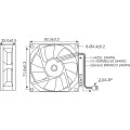 Microventilador Cooler RT-080 24VDC 4.000RPM 6.0 Watts (80x80x25mm) Rolamento - 14.106 - Nework