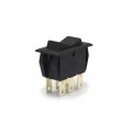 Chave Gangorra / Tecla Bipolar 6A/120Vac 15.205 (Liga)/Desliga/(Liga) Momentânea M1FT1FS1S - Margirius