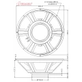 Falante Jensen C15K 8 Ohms 100W 15 Polegadas - ZJ07110