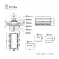Caixa Plástica Din FDO 160 para 54 Terminais - Patola - Caixa 33