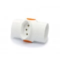 Adaptador de Tomada Benjamim 3 Saídas Tipo T 2P+T 10A/250V - 1676 - Daneva