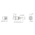 Chave Alavanca Metálica Bipolar Solda Fio 3A/120V ou 1A/250V 17.201 Liga/Liga - A2B1STSE - Margirius