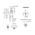 Chave Push-Button Normalmente Aberto 0.5A/250V 18.531-NA GFSTSE - Preto - Margirius