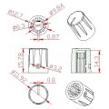 Knob com parafuso - Diversas Cores - KN-1900H
