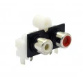 Jack RCA Duplo PCI 90º para fixação 1.5.152
