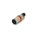 Conector Canon Macho 3 Vias - Diversas Cores