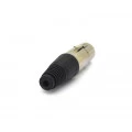 Conector Canon Fêmea 3 Vias - 1.8.200