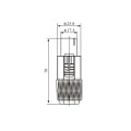 Conector SpeakOn Macho 4 Vias - 1.8.213