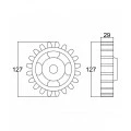Engrenagem 20 Dentes - Patola