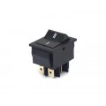 Chave Gangorra / Tecla com 6 Terminais DPDT Liga/Liga Tecla Preta - RS-202-2B7 - Jietong 