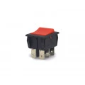 Chave Gangorra / Tecla Bipolar sem Trava cor Vermelha 3A/250Vac e 6A/120Vac 20.208 Liga/(Liga) M2FT4EE3S - Margirius