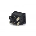 Chave Gangorra / Tecla Bipolar sem Trava cor Vermelha 3A/250Vac e 6A/120Vac 20.208 Liga/(Liga) M2FT4EE3S - Margirius