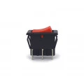 Chave Gangorra / Tecla Bipolar sem Trava cor Vermelha 3A/250Vac e 6A/120Vac 20.208 Liga/(Liga) M2FT4EE3S - Margirius