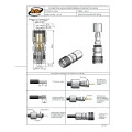 Conector IEC 169-13 Tipo 1.6/5.6 Macho Reto Cabo Prensa Cabo 0.4/2.5 - 20425 - Gav 84 - KLC