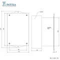 Caixa Plástica  PB-119/2TE - Patola