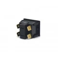 Chave Push-Button Bipolar com Trava Normalmente Aberta Cor Preta 2A/250Vac e 4A/120Vac 27.223 Liga/Desliga M1FT2FE3S - Margirius