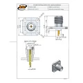 Conector SMA Fêmea Reto Painel Base Quadrada 12,70mm Isolante Normal - 3003 - Gav 27 - KLC