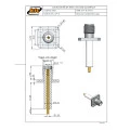 Conector SMA Fêmea Reto Painel Base Quadrada 12,7mm Isolante de 15,2mm - 3005 - Gav 81 - KLC