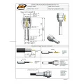 Conector SMA Macho Reto Cabo Crimpagem RG-174 - 3008 - Gav 74 - KLC