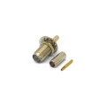 Conector SMA Fêmea Reto Painel Crimpagem RG-174 com Rosca e Porca - 3009 - Gav 37 - KLC