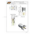 Conector SMA Fêmea Reto PCI Distância Centro Pino 5,10mm - 3011 - Gav 58 - KLC