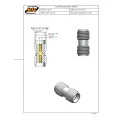 Adaptador SMA Fêmea X Fêmea Reto - 3012 - Gav 150 - KLC