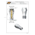 Adaptador SMA Macho X Fêmea Reto - 3014 - Gav 36 - KLC