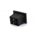 Chave Gangorra / Tecla Bipolar com Proteção cor Preta 15A/120V e 10A/250V 30.227 (Liga)/Desliga Momentânea M2FT2FE3G - Margirius