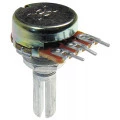 Potenciômetro 16mm Log Rev C2K Ω eixo estriado com 20mm - C2KL20KC
