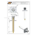 Conector SMA Fêmea Reto Painel Base Quadrada 12,70mm Isolante de 22,00 - 3049 - Gav 127 - KLC