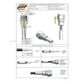 Conector SMA Macho Reto Cabo Crimpagem RG 174 Pino Fêmea - 3053 - Gav 45 - KLC