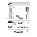 Conector SMA Fêmea Reto Cabo Crimpagem RG 58 - 3054 - Gav 31 - KLC