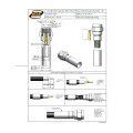 Conector SMA Macho Reto Cabo Crimpagem RG-58/RGC-58 Pino Fêmea - 3057 - Gav 86 - KLC