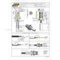 Conector SMA Fêmea Reto Cabo Painel Crimpagem RG 174 com Pino Macho - 3081 - Gav 38 - KLC