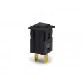Chave Push-Button Unipolar com Trava Cor Preta Quadrada 1A/250V 31.123 M1FT2FE3S - Margirius