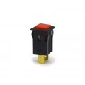 Chave Push-Button Unipolar com Trava Cor Vermelha Quadrada 1A/250V 31.123 M1FT2EE3S - Margirius