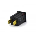 Chave Push-Button Unipolar com Trava Cor Vermelha Quadrada 1A/250V 31.123 M1FT2EE3S - Margirius