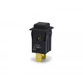 Chave Push-Button Unipolar com Trava Cor Preta Quadrada 1A/250V 31.123 M1FT2FE3S - Margirius