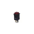 Chave Push-Button Unipolar sem Trava com Led Cor Vermelha Quadrada 1A/250V (Liga)/Desliga 31.127 M1FT2FE3S - Margirius