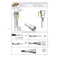 Conector SMA Macho Reto Cabo Crimpagem 0.3/1.8 e 0.5/1.5 Reverso - 3129 - Gav 141 - KLC