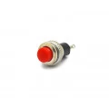 Chave Push-Button com 2 Terminais sem Trava SPST 0,5A/250Vac Desliga/(Liga) - AZ/PT/VD/VM - DS-316