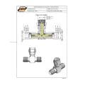 Adaptador SMA Formato em (T) 1 Macho X 2 Fêmeas - 3161 - Gav 68 - KLC