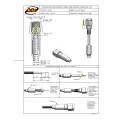 Conector SMA Macho Reto Cabo Crimpagem RG-174 - 3169 - Gav 88 - KLC