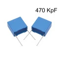 Capacitor Poliéster Film 470KpF ( 0.470uF / 470nF / 474 ) Série B32522 - Epcos - 250V a 400V