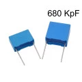 Capacitor Poliéster Film 680KpF ( 0.680uF / 680nF / 684 ) Série B32522 - Epcos - 250V a 400V