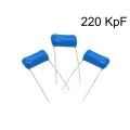 Capacitor Poliéster Film 220KpF ( 0.22uF / 220nF / 224 ) Série B32591 - Epcos - 100V a 400V
