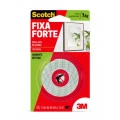 Fita 3M Dupla Face Scotch Fixa Forte Espuma - Uso Interno - 24 mm x 1,5 m