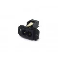 Tomada para Chassis para Soldar com 3 Terminais cor Verde - 35050